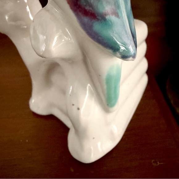 Vintage Parakeet Planter Palm Beach Regency Bird Parrot Planter Mini Succulent - Picture 7 of 13